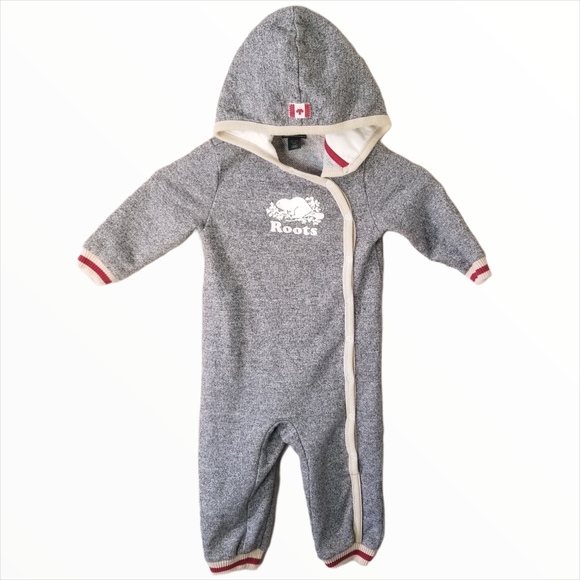 Roots Other - Baby Roots Cabin Romper Grey XL 18-24M